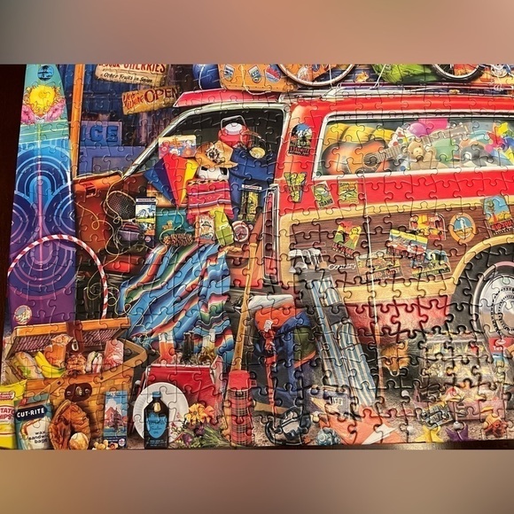 Aimee Stewart Collection 1000 Piece Puzzle Family Vacation Buffalo Colorful - Picture 5 of 13